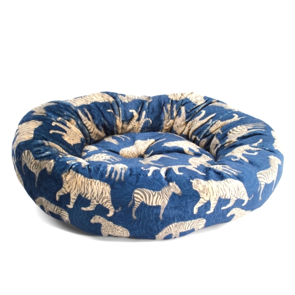 Johnny Was Other - Johnny Was Tiger Dog Bed, S Extra Plush, Unique Tiger & Zebra Design, NWT